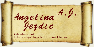 Angelina Jezdić vizit kartica